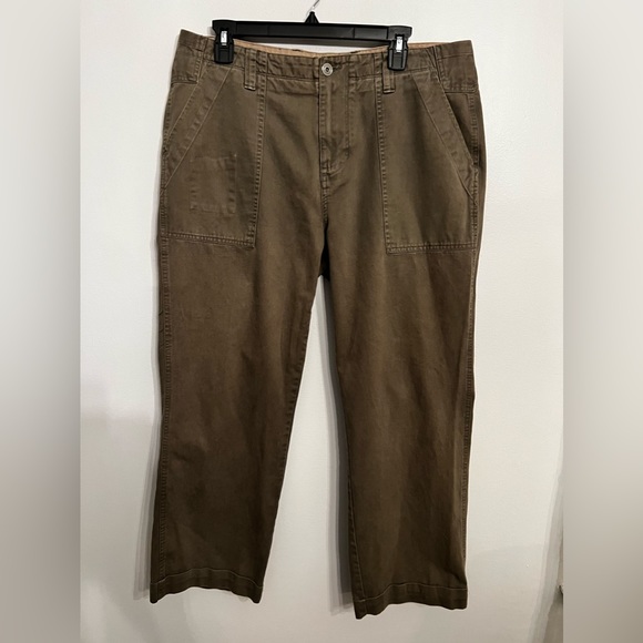 Saks Fifth Avenue Men's Threads 36‎ X 27 Cotton Chino Flat Front Pants - Picture 1 of 5